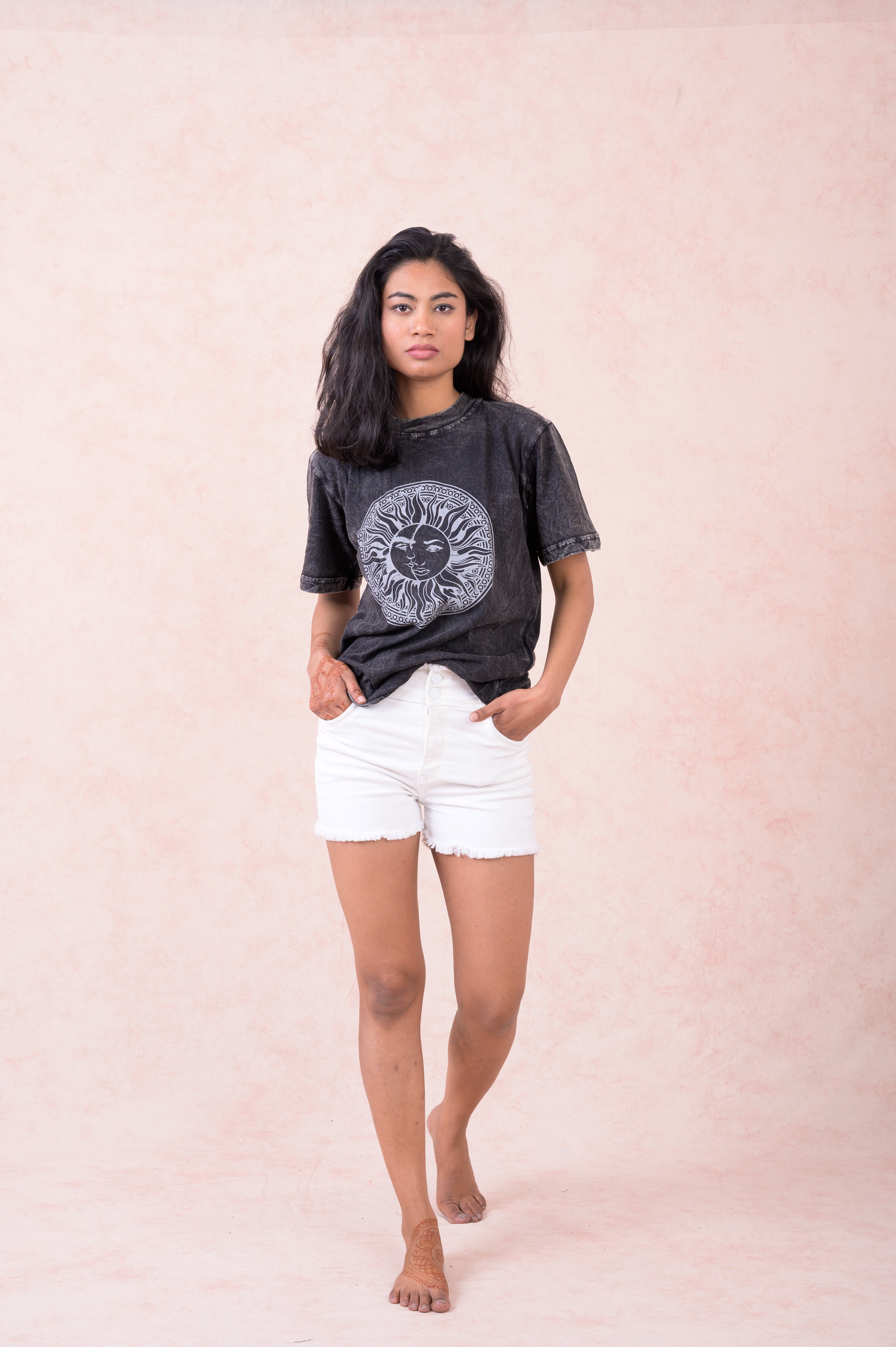 Rhea Sun/Moon Round T-Shirt