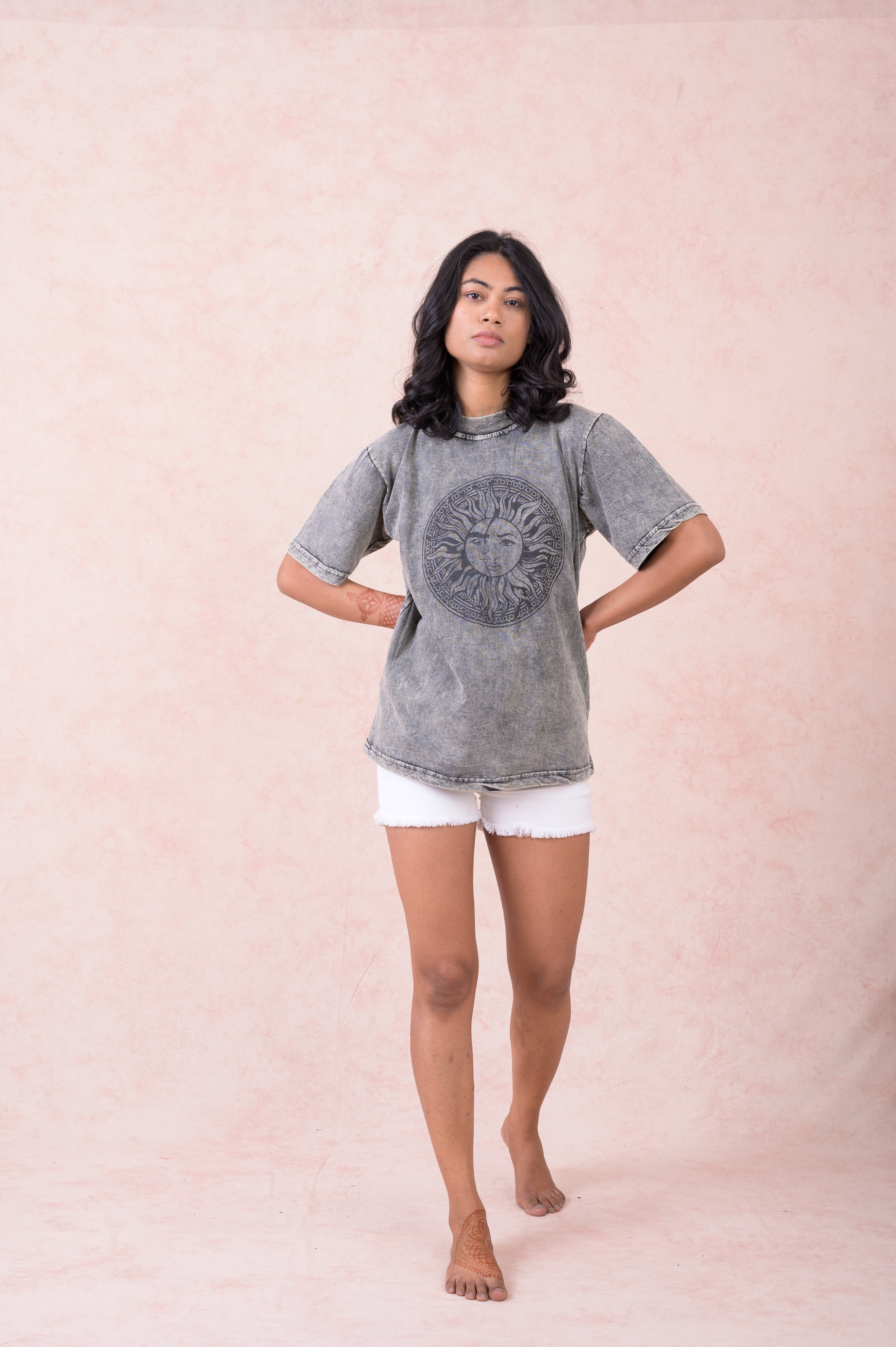 Rhea Sun/Moon Round T-Shirt