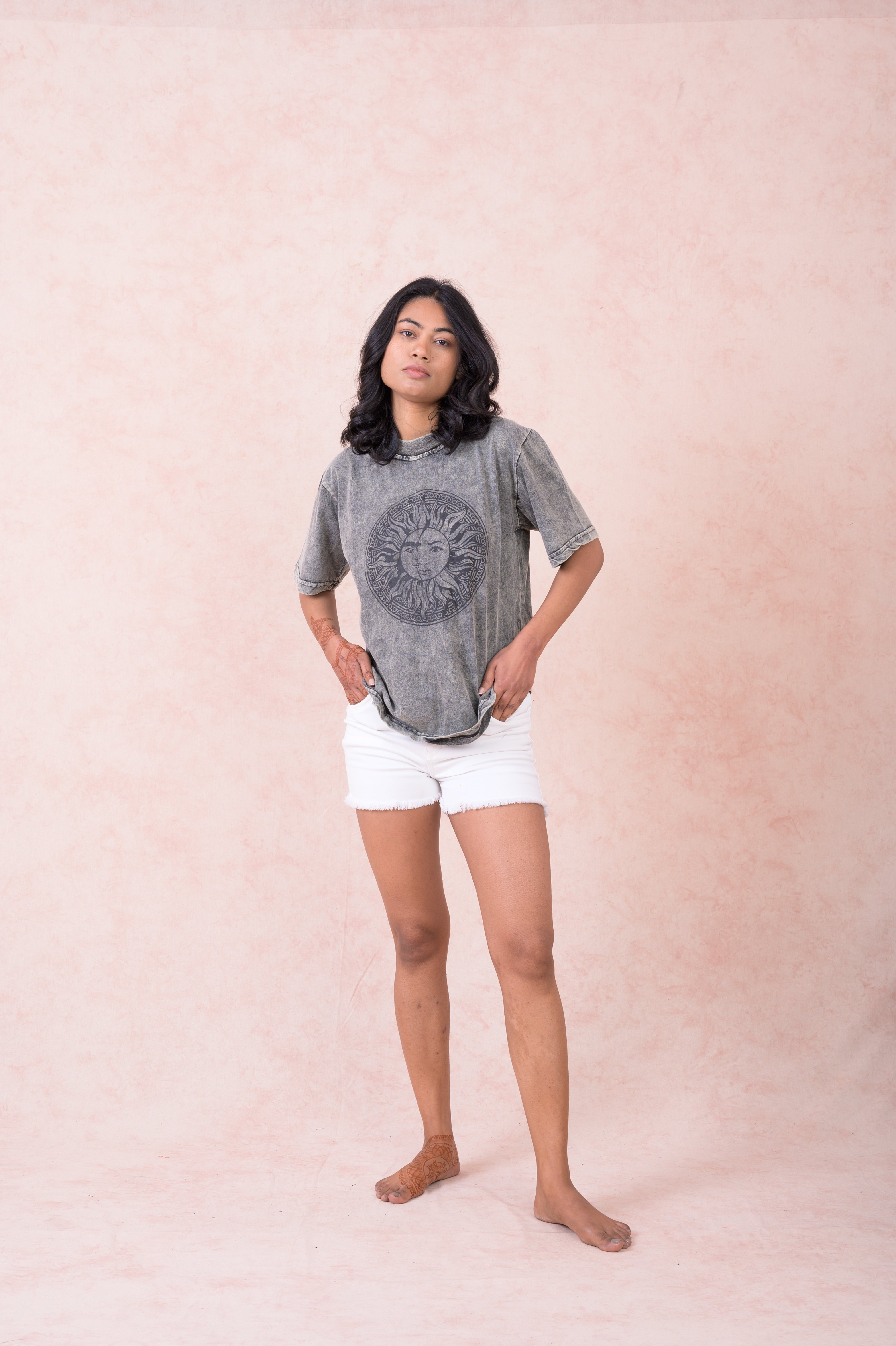 Rhea Sun/Moon Round T-Shirt