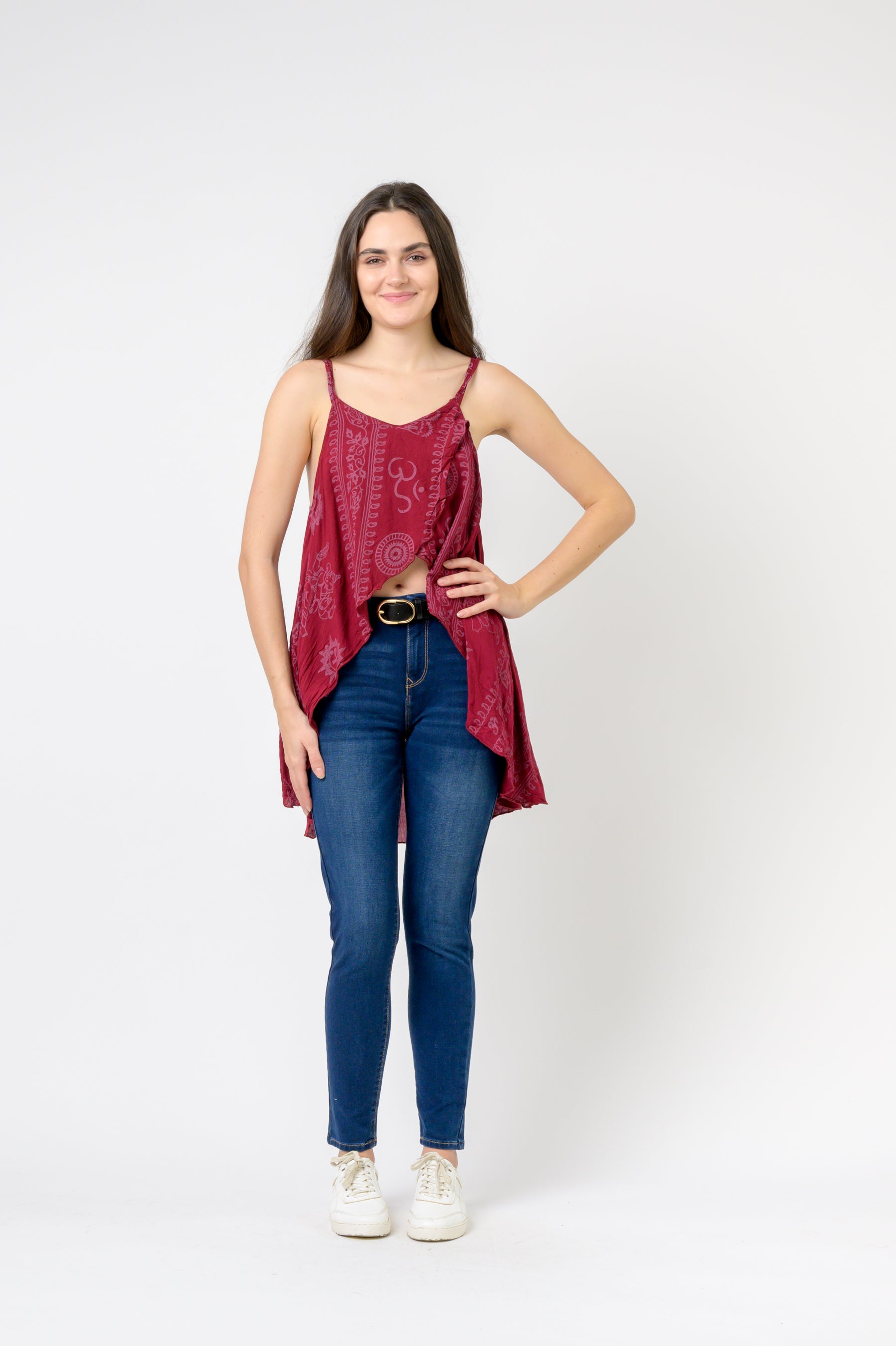 Rhea Om Print Tank Top