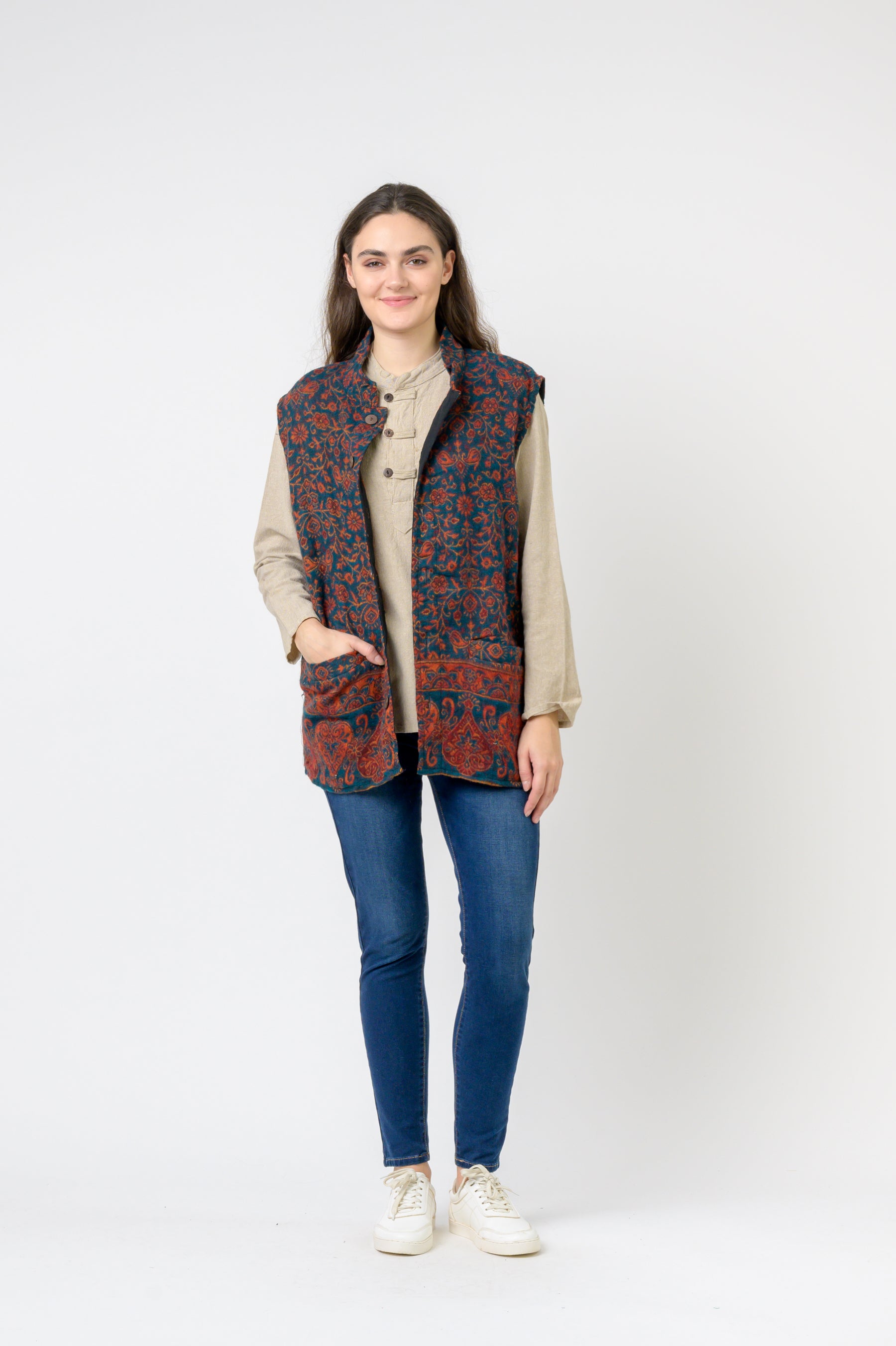 Rhea Nehru Collar Vest