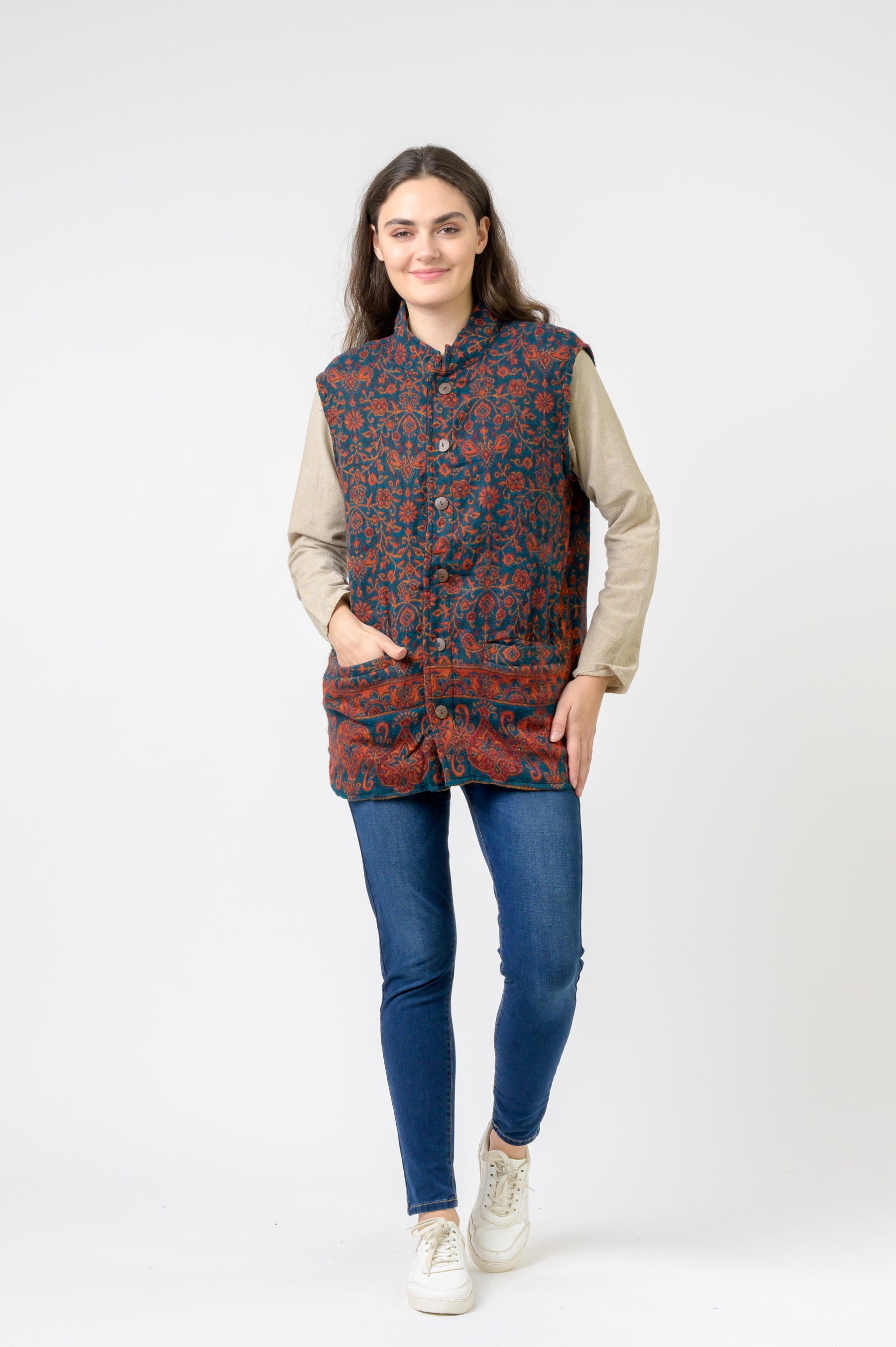 Rhea Nehru Collar Vest