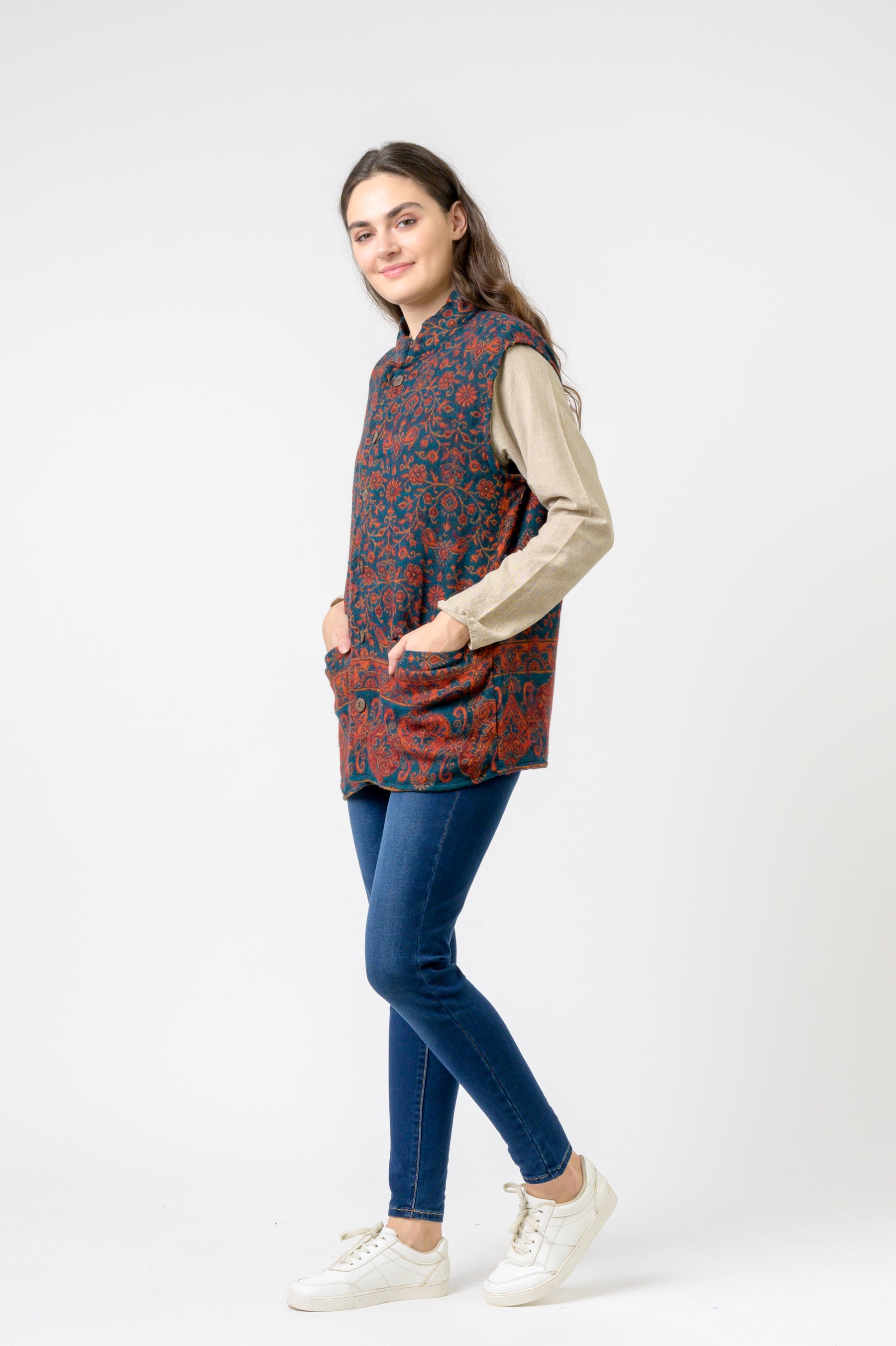 Rhea Nehru Collar Vest