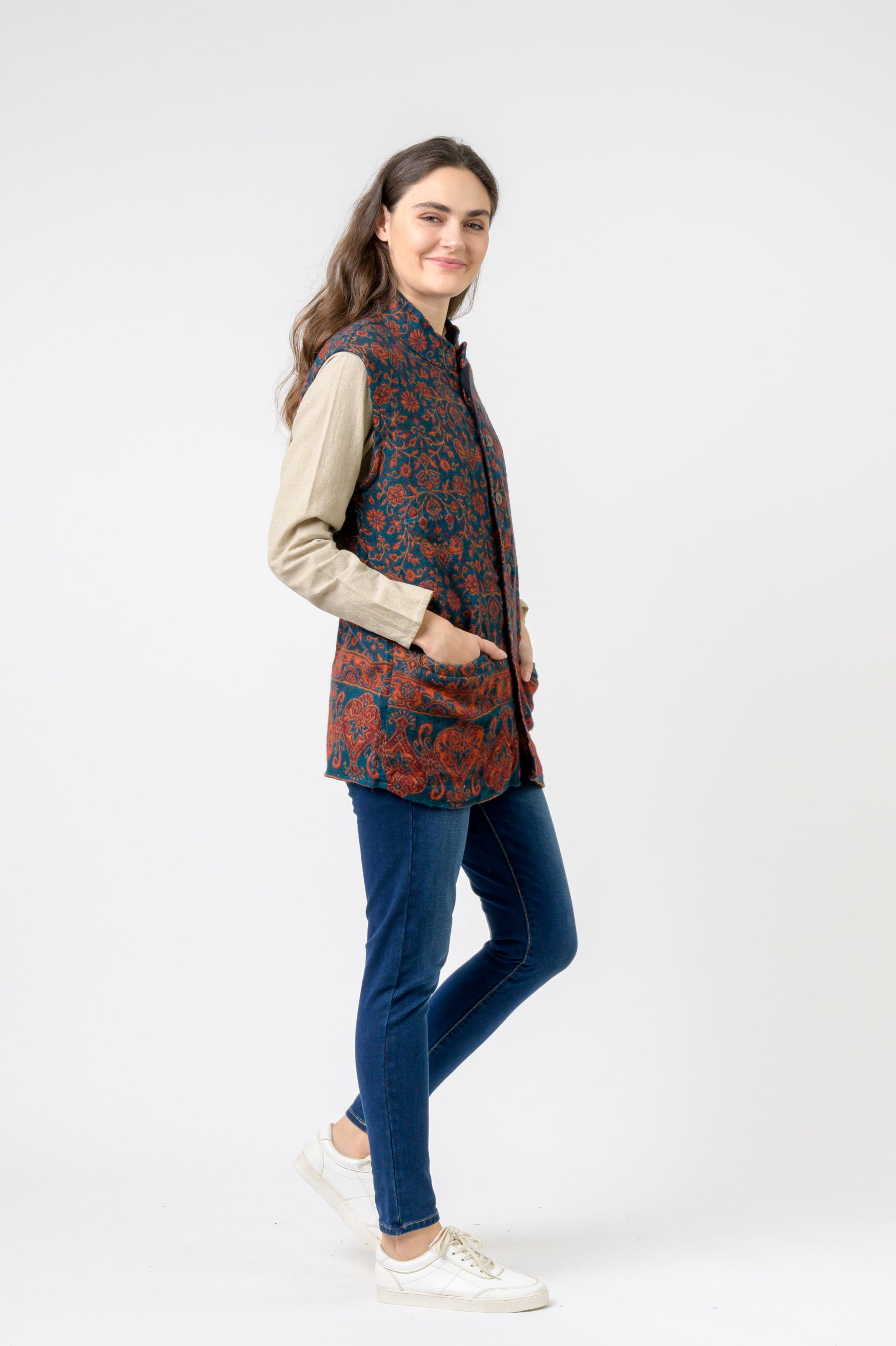 Rhea Nehru Collar Vest