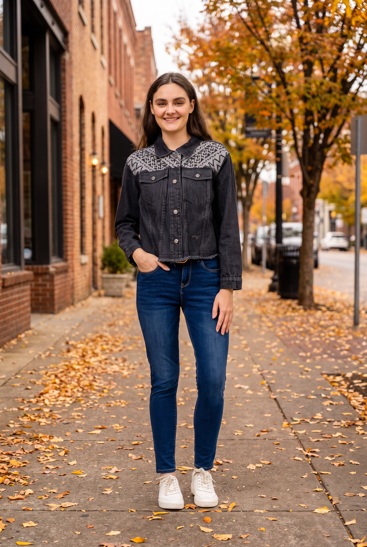 Rhea Embroidered Jean Jacket