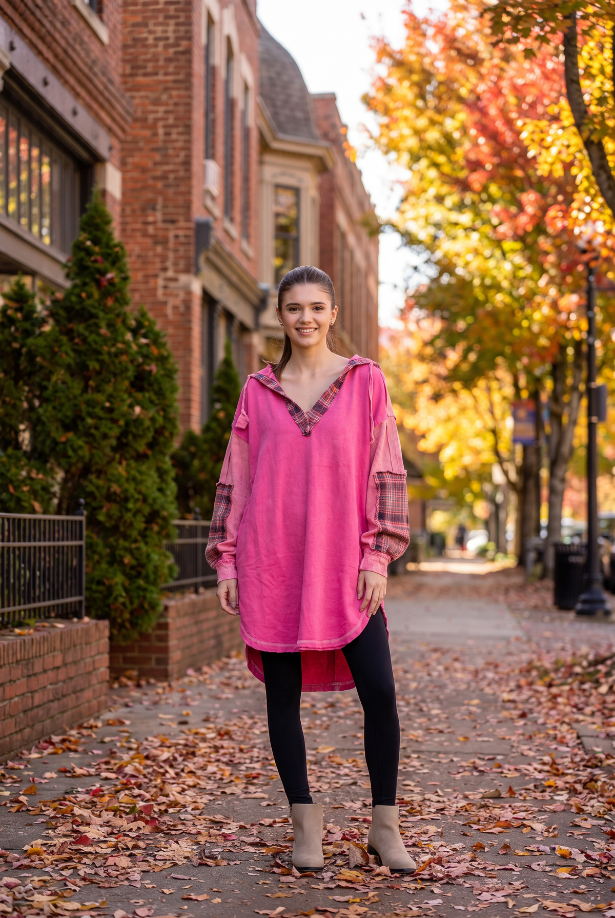 Rhea Edged Cotton Hoodie