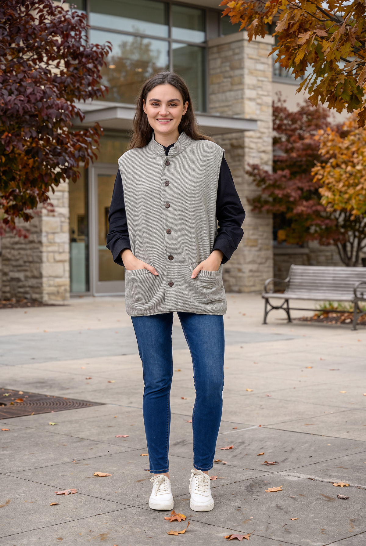 Rhea Nehru Collar Vest