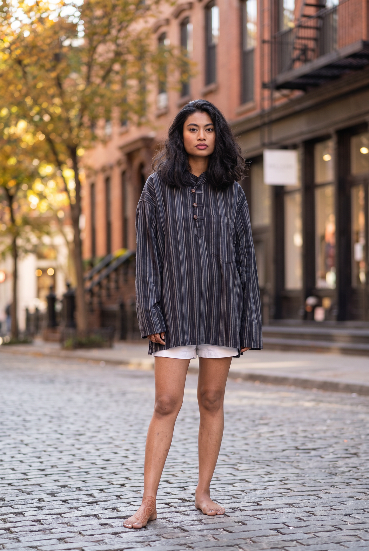 Rhea Striped Pocket Shirt
