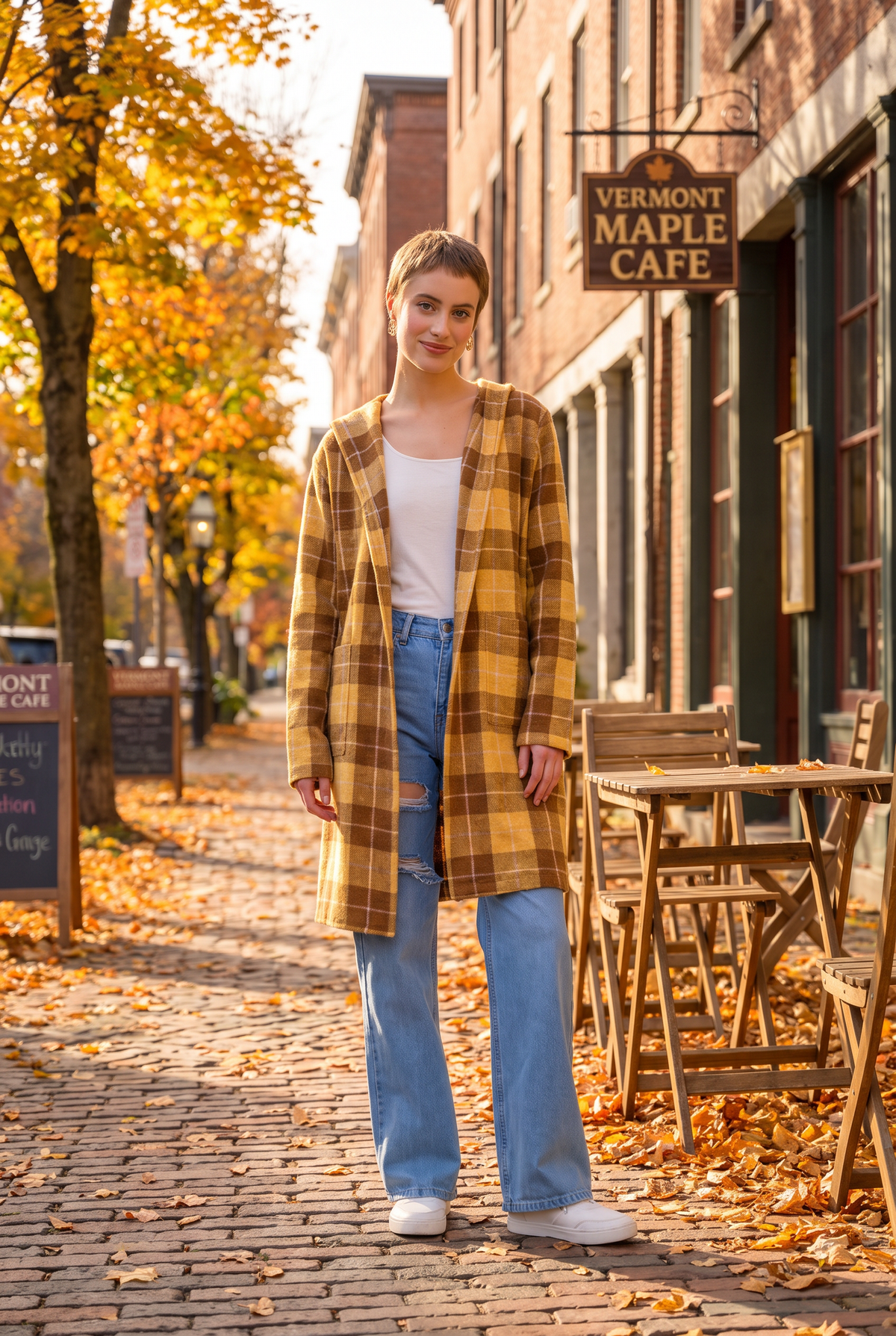 Rhea Heather Hoodie Shrug Coat