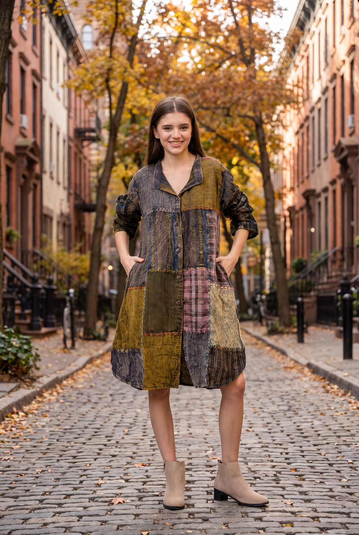 Rhea Collared Cotton Full Sleeve Long shirt